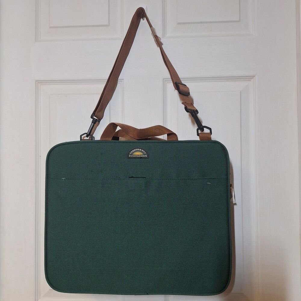 California Innovations Green Cushioned Foldable Seat Padded Stadium Seat Sports